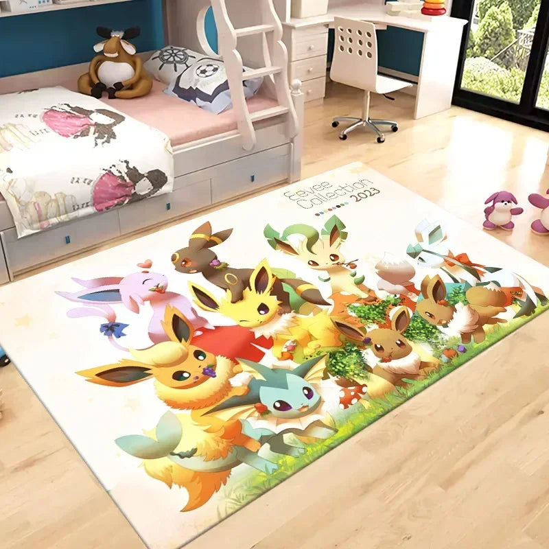 Pokemon Pikachu Children Room Rug Carpet Pokemon Pikachu Children Room Rug Carpet Furvenzy D 80X120cm