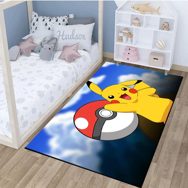 Pokemon Pikachu Full Character Rug Carpet Pokemon Pikachu Full Character Rug Carpet Furvenzy