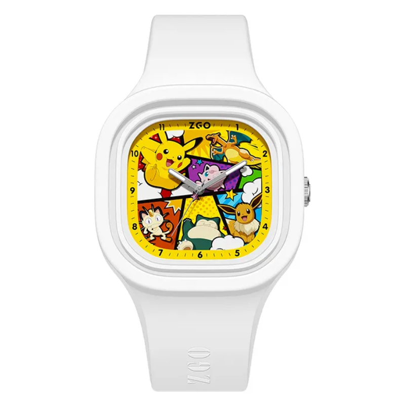 Pokemon Pikachu Waterproof Sports Watch Pokemon Pikachu Waterproof Sports Watch Furvenzy White