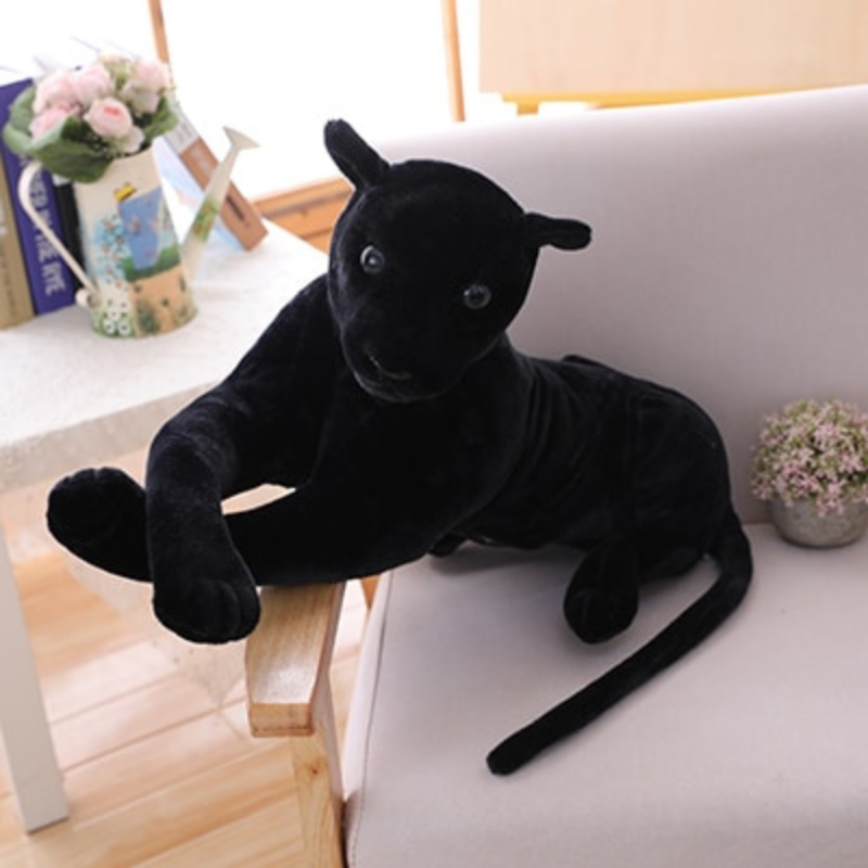 Realistic Leopard Tiger Plush Stuffed Toy Realistic Leopard Tiger Plush Stuffed Toy Furvenzy 30cm Black Leopard