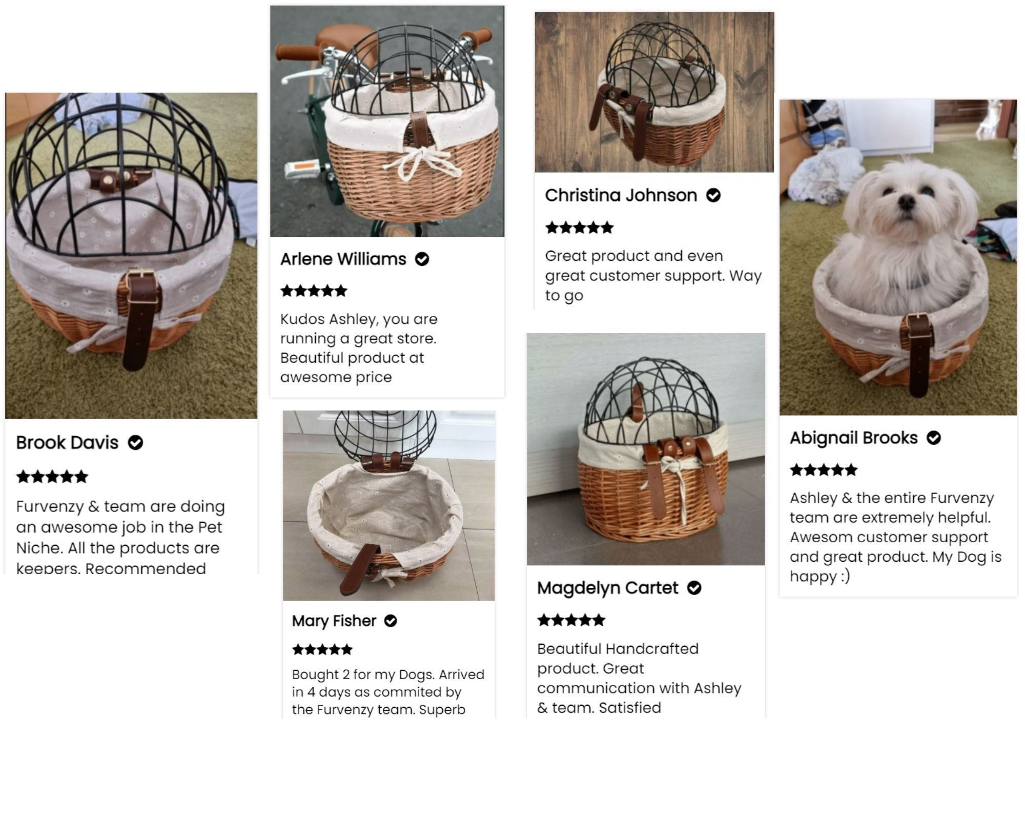Pet Bike Front Basket Carrier Handwoven Pet Bike Front Basket Carrier Handwoven Furvenzy