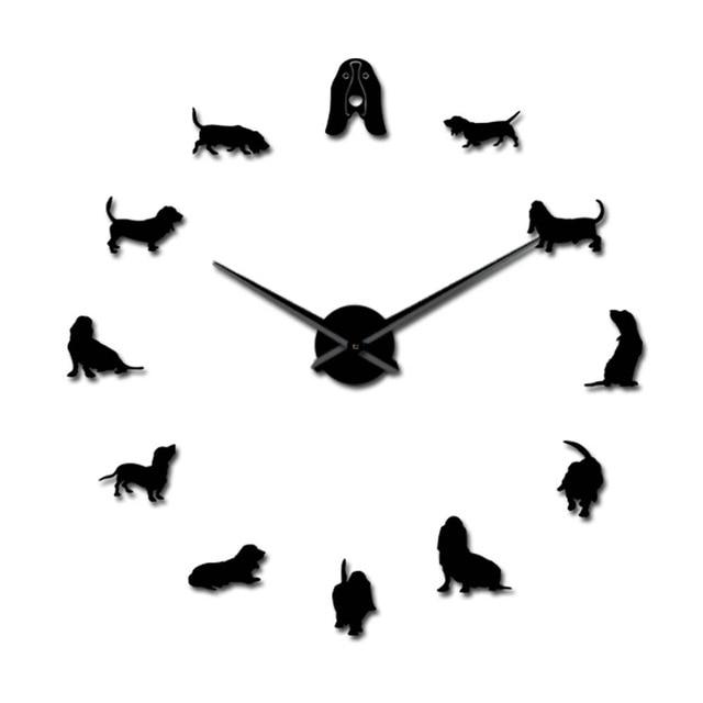 Basset Hound Wall Clock Basset Hound Wall Clock Furvenzy Black 27 Inch