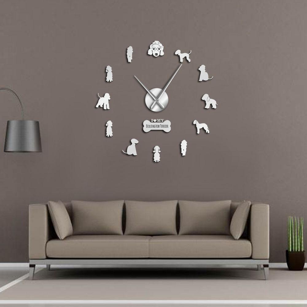 Bedlington Terrier Wall Clock Bedlington Terrier Wall Clock Furvenzy