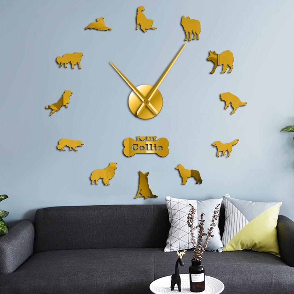 Border Collie Wall Clock Border Collie Wall Clock Furvenzy