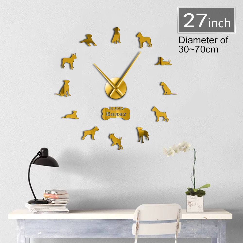 Boxer Dog Wall Clock Boxer Dog Wall Clock Furvenzy