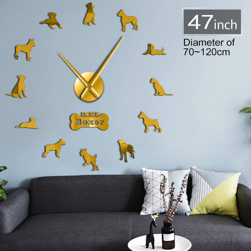 Boxer Dog Wall Clock Boxer Dog Wall Clock Furvenzy