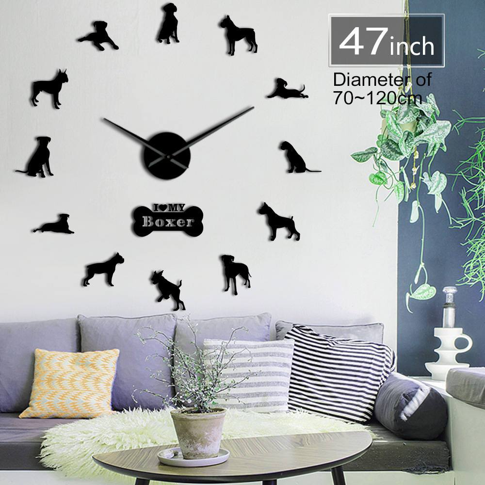 Boxer Dog Wall Clock Boxer Dog Wall Clock Furvenzy