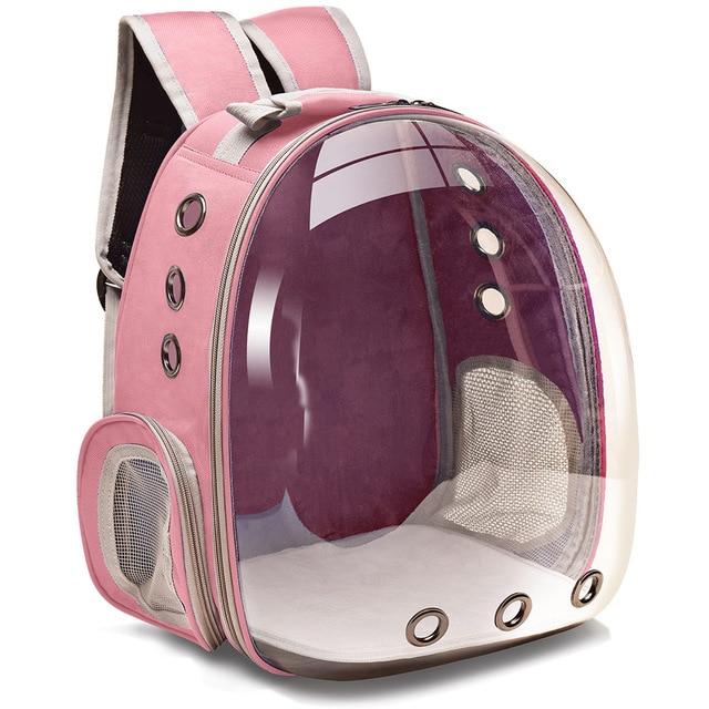 Breathable Cat Carrier Capsule Bag Breathable Cat Carrier Capsule Bag Furvenzy Pink