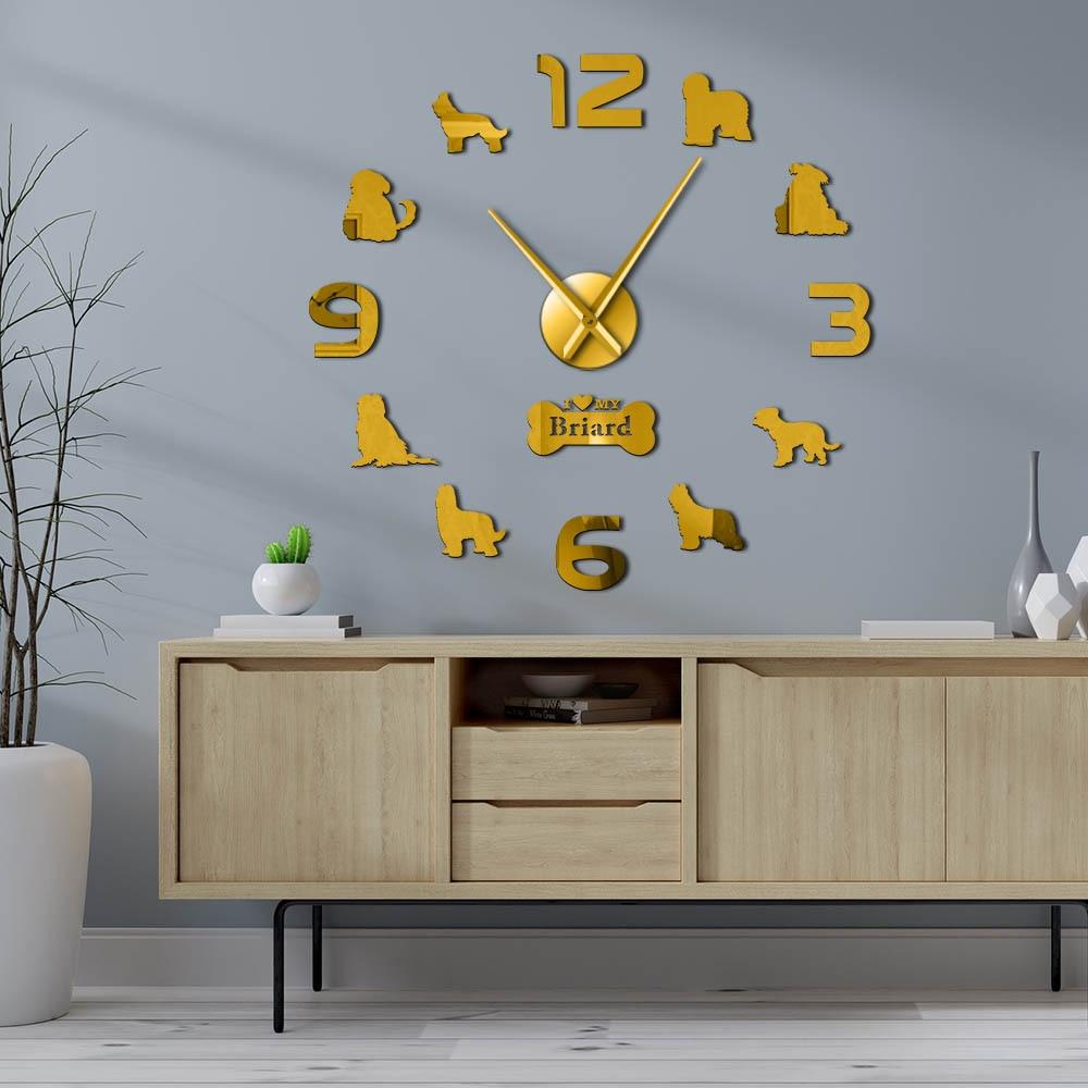 Briard Dog Wall Clock Briard Dog Wall Clock Furvenzy