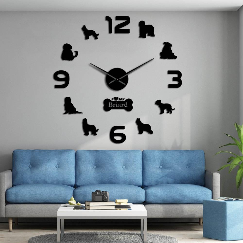 Briard Dog Wall Clock Briard Dog Wall Clock Furvenzy
