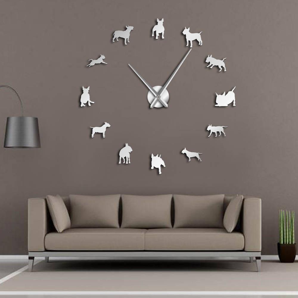 Bull Terrier Wall Clock Bull Terrier Wall Clock Furvenzy