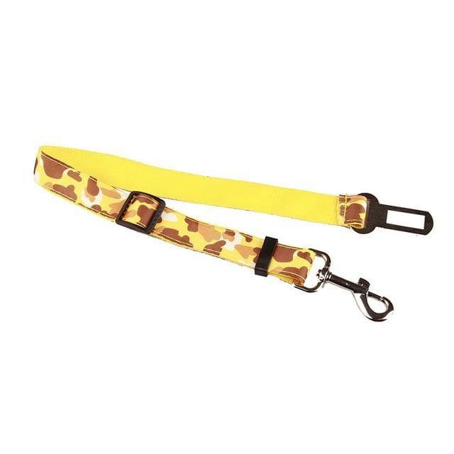 Dog Seat Belt Dog Seat Belt Furvenzy Yellow Camouflage