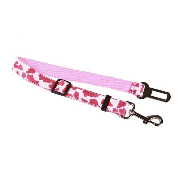 Dog Seat Belt Dog Seat Belt Furvenzy Pink Camouflage