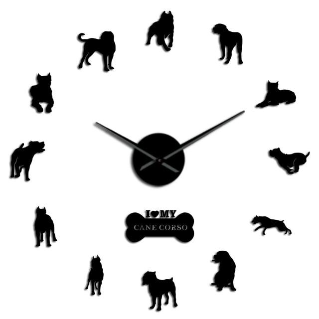 Cane Corso Italiano Wall Clock Cane Corso Italiano Wall Clock Furvenzy Black 27 Inch