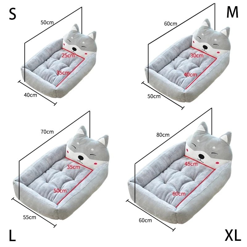 Cartoon Kennel Removable Washable Dog Bed Sofa Cartoon Kennel Removable Washable Dog Bed Sofa Furvenzy