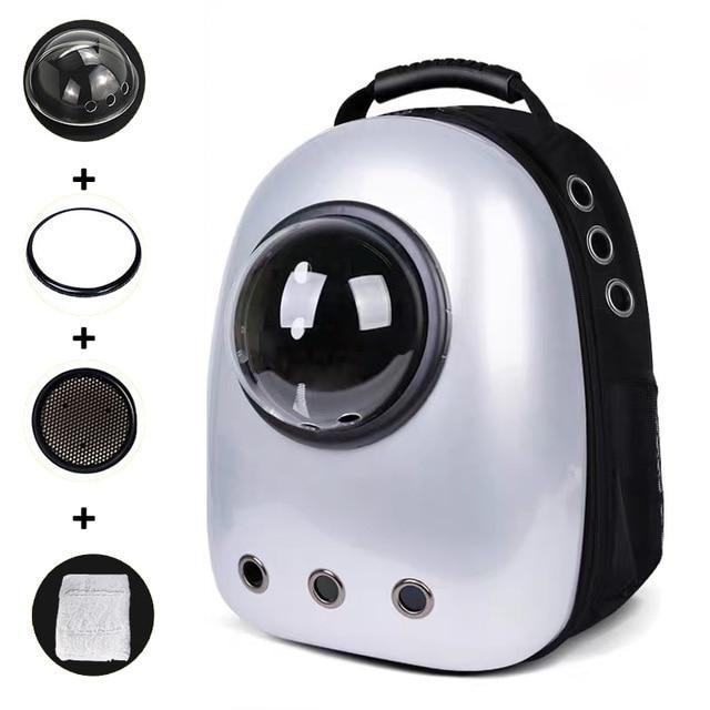 Cat Astronaut Backpack Carrier Cat Astronaut Backpack Carrier Furvenzy Silver White