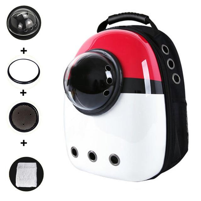 Cat Astronaut Backpack Carrier Cat Astronaut Backpack Carrier Furvenzy Red & White