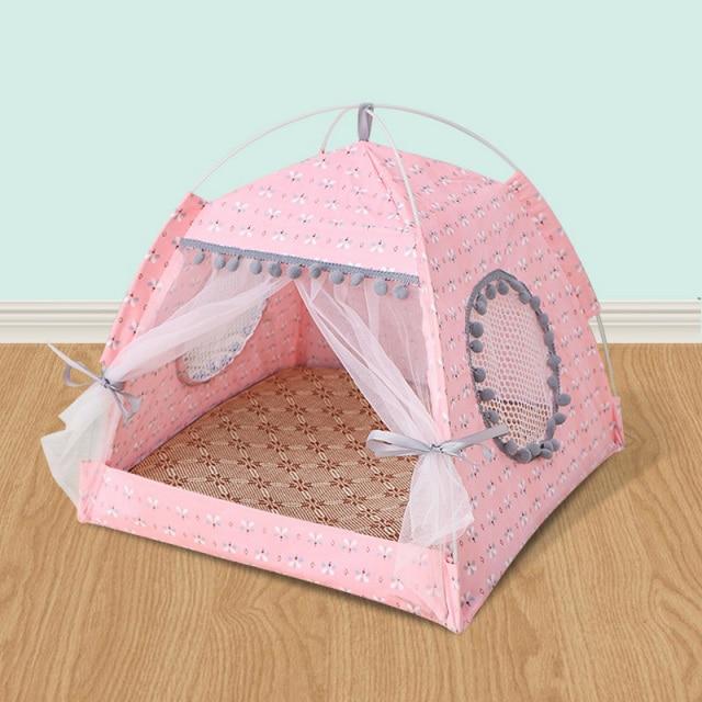 Cat Bed Teepee Hammock - Cat Tent Cat Bed Teepee Hammock - Cat Tent Furvenzy S Pink