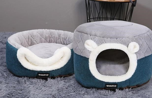 Cat Soft Bed House Cat Soft Bed House Furvenzy Blue S 40x40x31cm