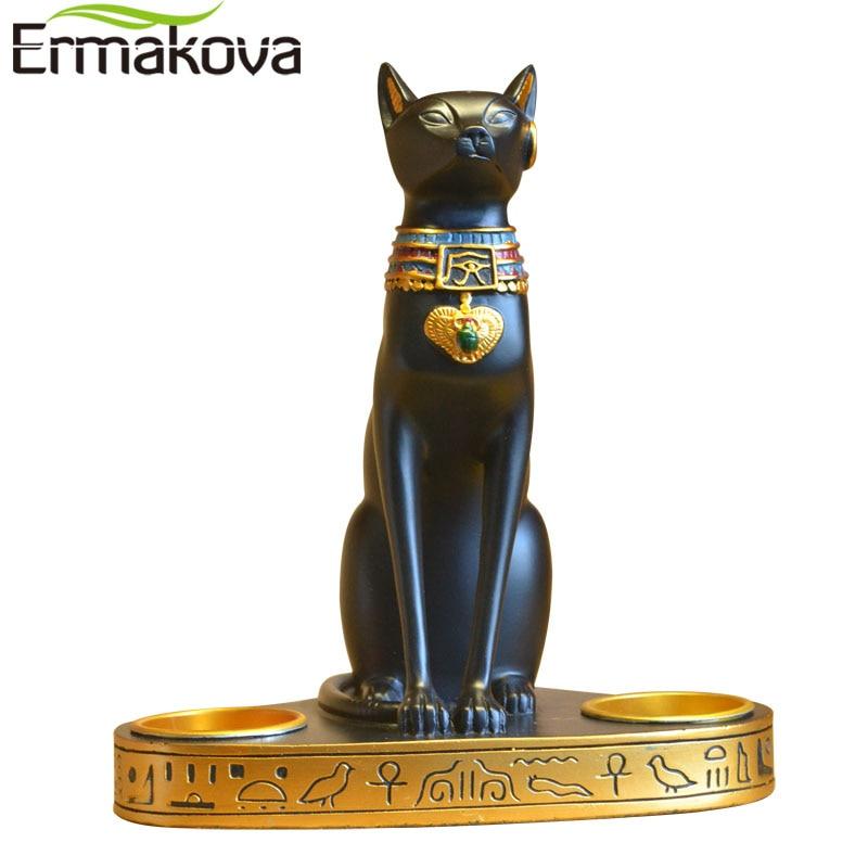Classical Egyptian Cat Candlestick Classical Egyptian Cat Candlestick Furvenzy