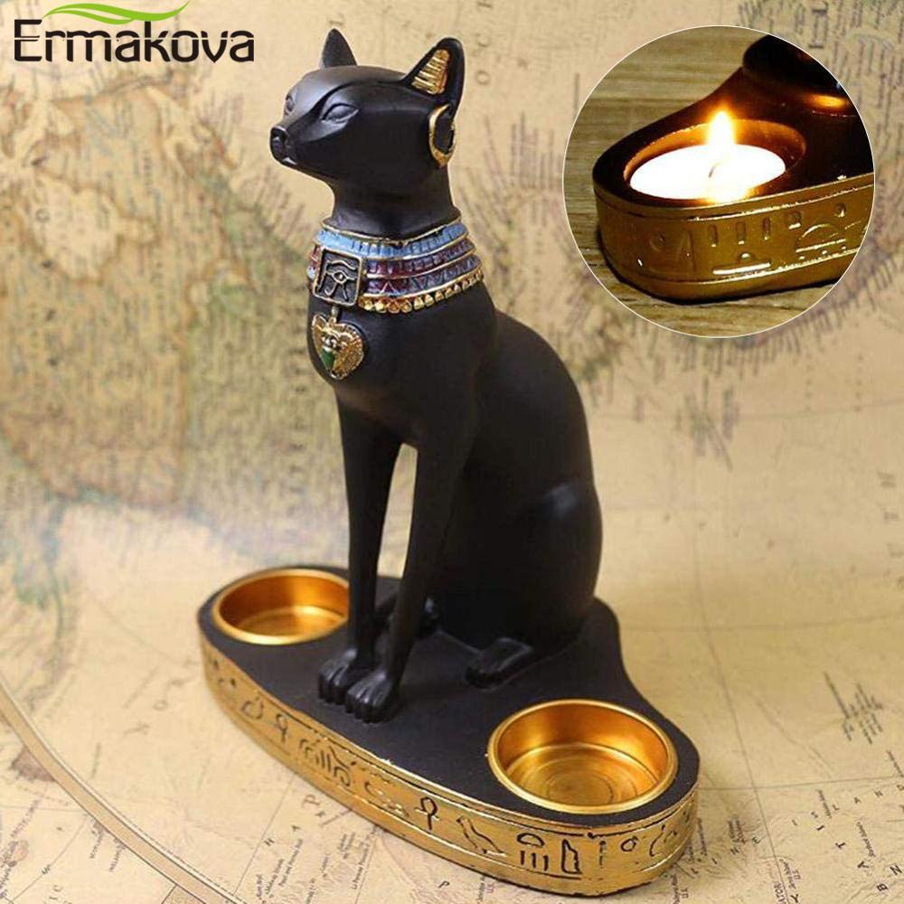 Classical Egyptian Cat Candlestick Classical Egyptian Cat Candlestick Furvenzy