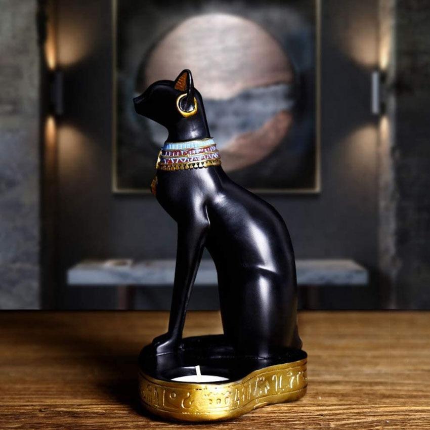 Classical Egyptian Cat Candlestick Classical Egyptian Cat Candlestick Furvenzy