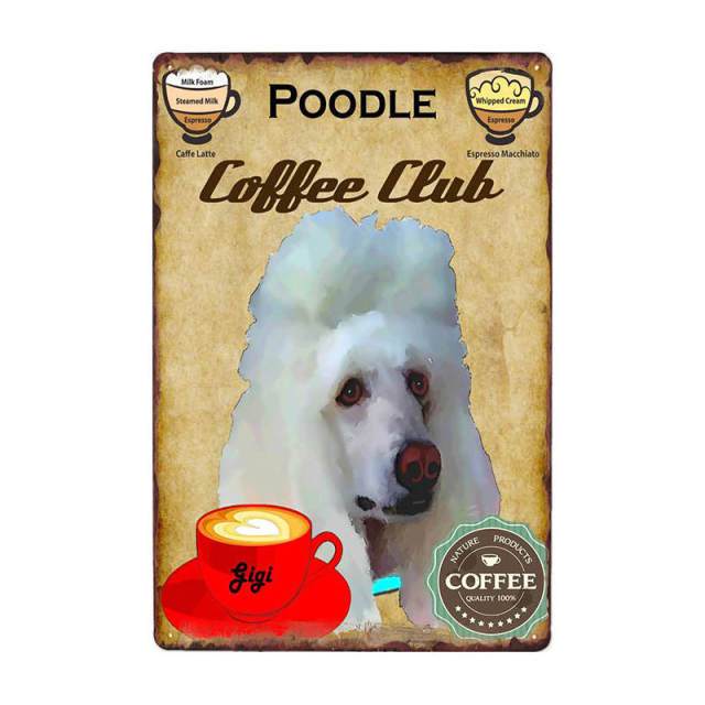Coffee Painting Dog Wall Plaque Coffee Painting Dog Wall Plaque Furvenzy Poodle 2