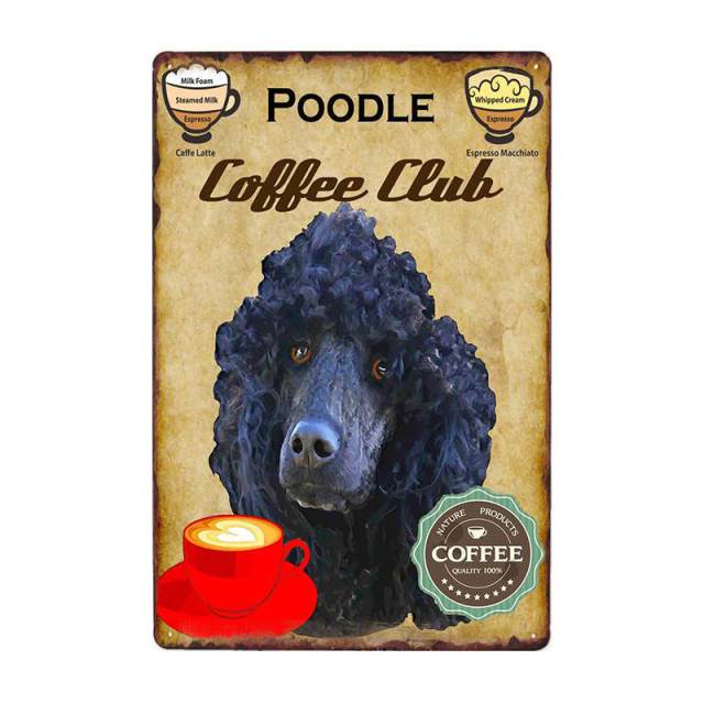 Coffee Painting Dog Wall Plaque Coffee Painting Dog Wall Plaque Furvenzy Poodle 3