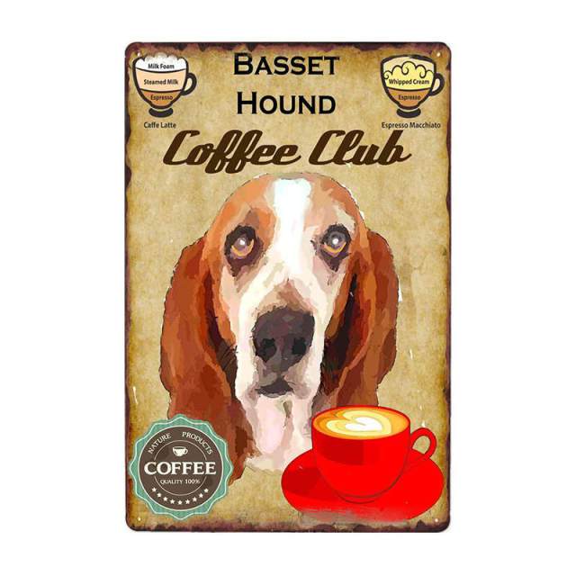 Coffee Painting Dog Wall Plaque Coffee Painting Dog Wall Plaque Furvenzy Basset Hound