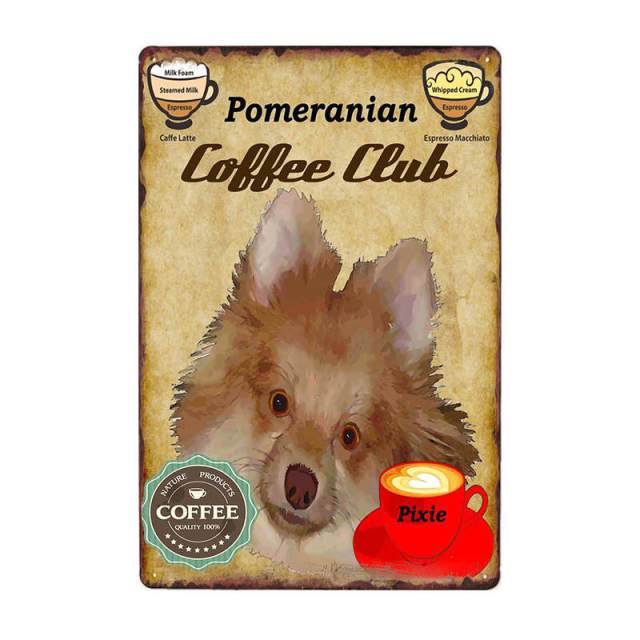 Coffee Painting Dog Wall Plaque Coffee Painting Dog Wall Plaque Furvenzy Pomeranian