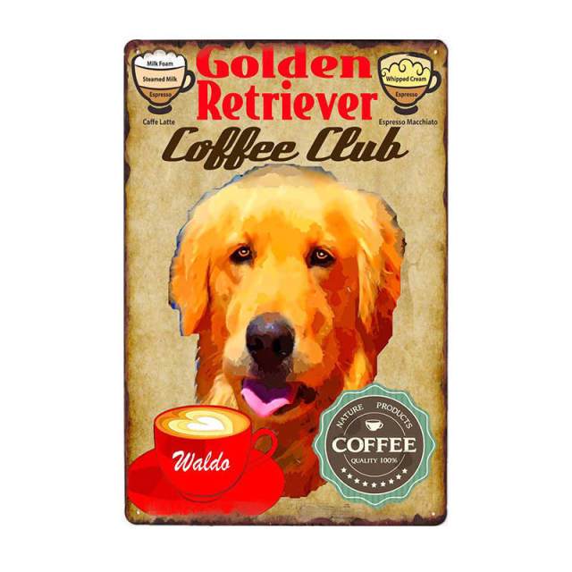 Coffee Painting Dog Wall Plaque Coffee Painting Dog Wall Plaque Furvenzy Golden Retriever