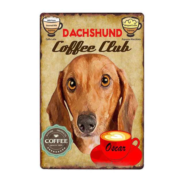 Coffee Painting Dog Wall Plaque Coffee Painting Dog Wall Plaque Furvenzy Dachshund