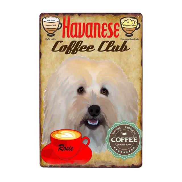 Coffee Painting Dog Wall Plaque Coffee Painting Dog Wall Plaque Furvenzy Havanese