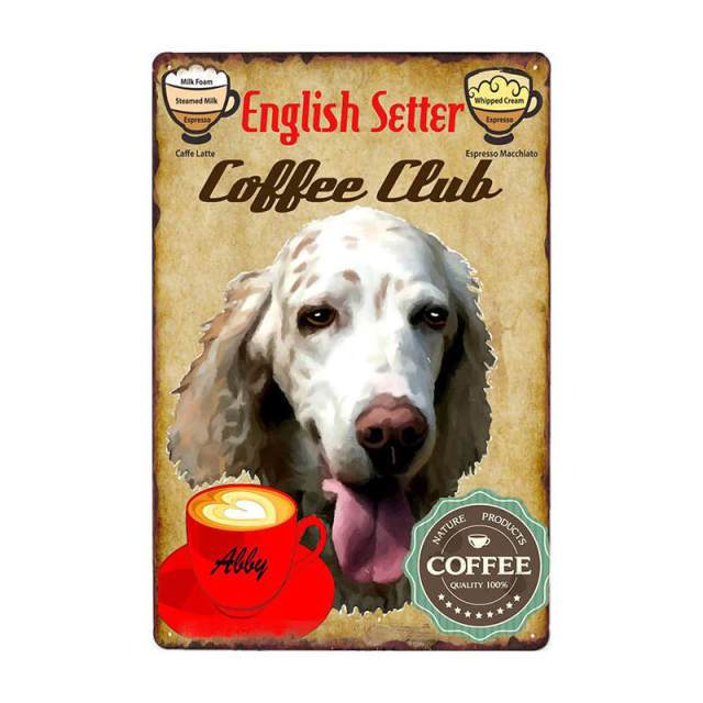 Coffee Painting Dog Wall Plaque Coffee Painting Dog Wall Plaque Furvenzy English Setter