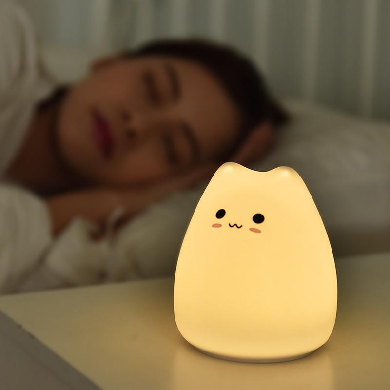 Cute LED Kitty Night Light Cute LED Kitty Night Light Furvenzy
