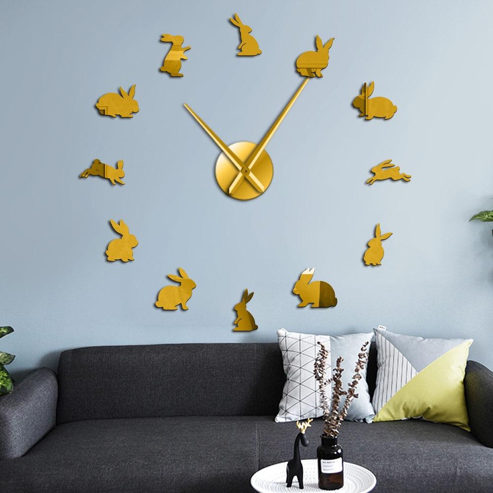 Cute Rabbit Wall Clock Cute Rabbit Wall Clock Furvenzy
