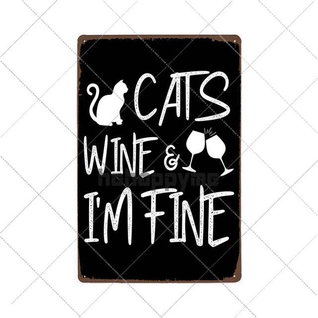 Decorative Cat Wall Plaques Decorative Cat Wall Plaques Furvenzy Cats Wine