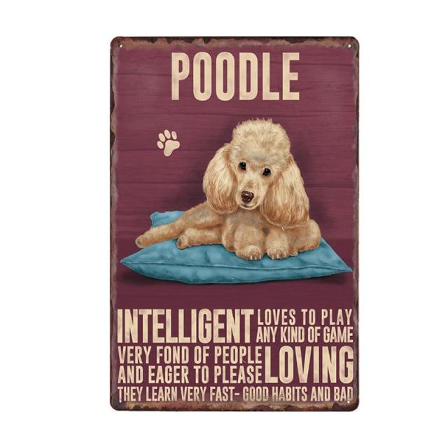 Dog Vintage Wall Plaque Dog Vintage Wall Plaque Furvenzy Poodle