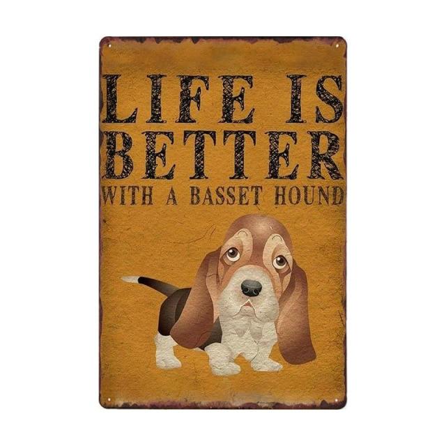 Dog Vintage Wall Plaque Dog Vintage Wall Plaque Furvenzy Basset Hound