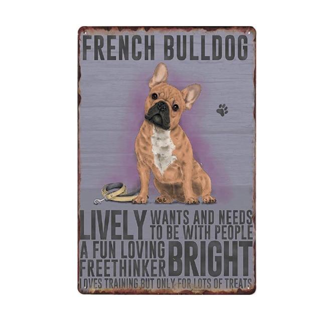 Dog Vintage Wall Plaque Dog Vintage Wall Plaque Furvenzy French Bulldog 2