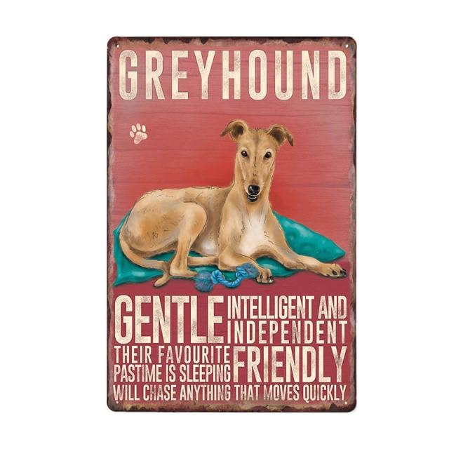 Dog Vintage Wall Plaque Dog Vintage Wall Plaque Furvenzy Grey Hound 2