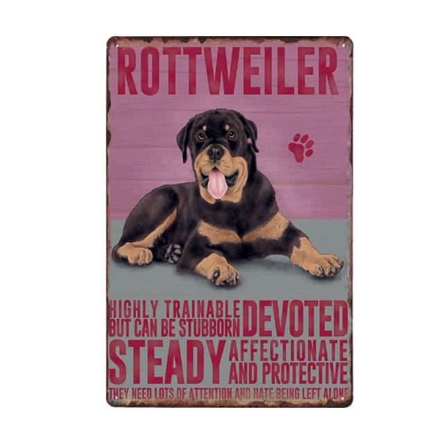 Dog Vintage Wall Plaque Dog Vintage Wall Plaque Furvenzy Rottweiler