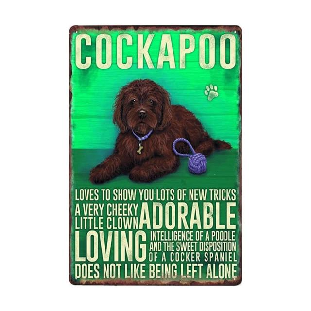 Dog Vintage Wall Plaque Dog Vintage Wall Plaque Furvenzy Cockapoo