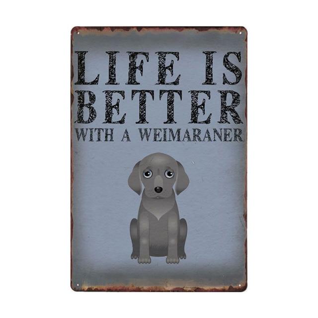 Dog Vintage Wall Plaque Dog Vintage Wall Plaque Furvenzy Weimaraner