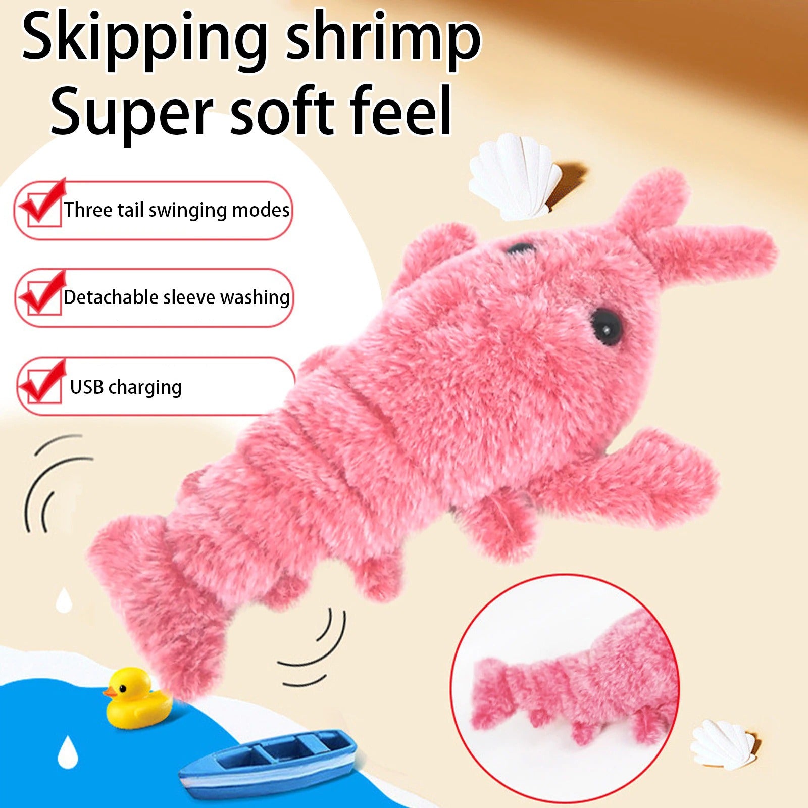 Electric Jumping Cat Toy - Moving Lobster Electric Jumping Cat Toy - Moving Lobster - Furvenzy