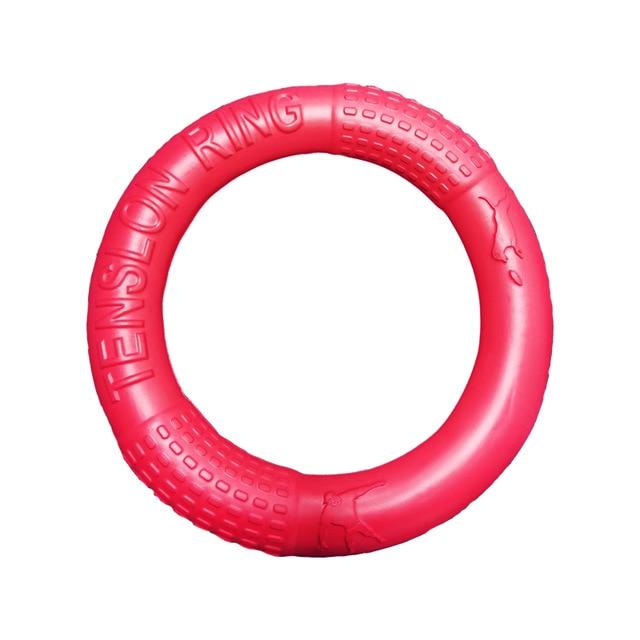 Flying Discs Dog Training Toy Ring Flying Discs Dog Training Toy Ring Furvenzy Red