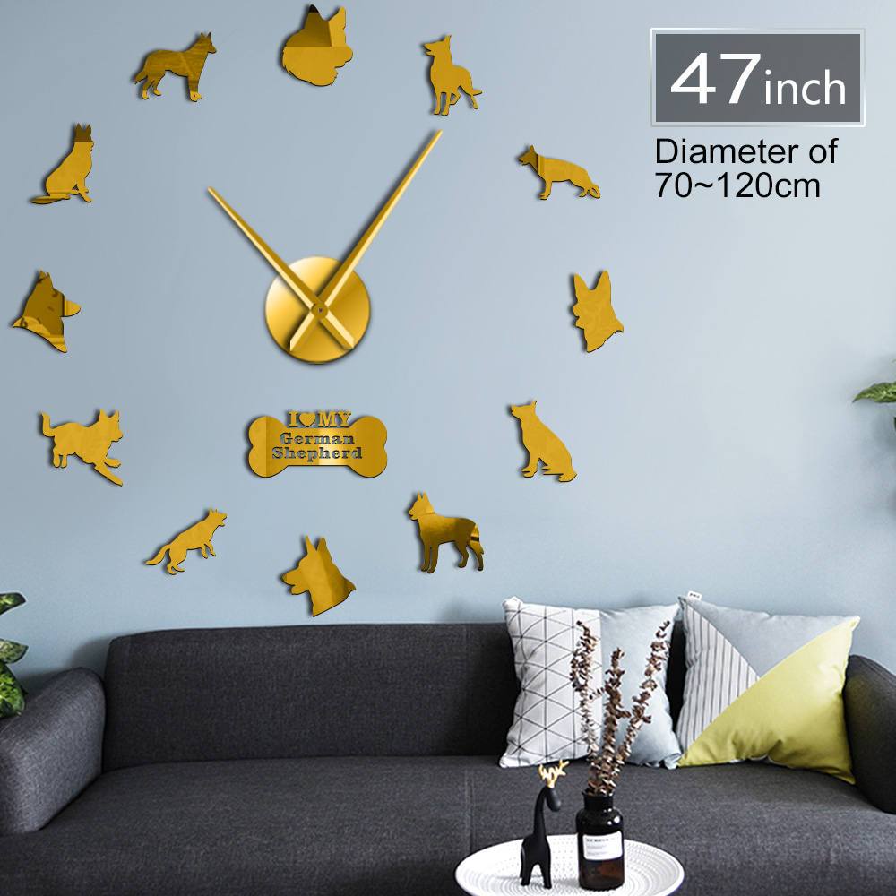 German Shepherd Wall Clock German Shepherd Wall Clock Furvenzy