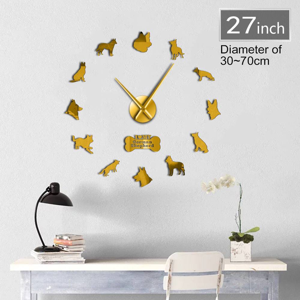 German Shepherd Wall Clock German Shepherd Wall Clock Furvenzy