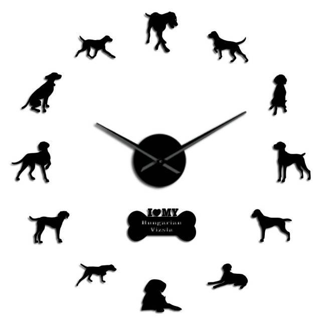 Hungarian Vizsla Wall Clock Hungarian Vizsla Wall Clock Furvenzy Black 27 Inch