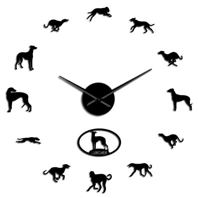 Lurcher Wall Clock Lurcher Wall Clock Furvenzy Black 27 Inch